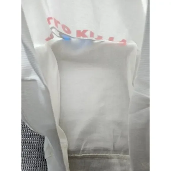 Hello Kitty by Sanrio Women's Cozy Graphic Sweatshirt Plus Size 2X White - Picture 6 of 9